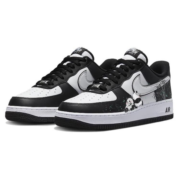Nike Air Force 1 Low top Skateboard Shoes Unisex White Black DV0788-001(Team10-)