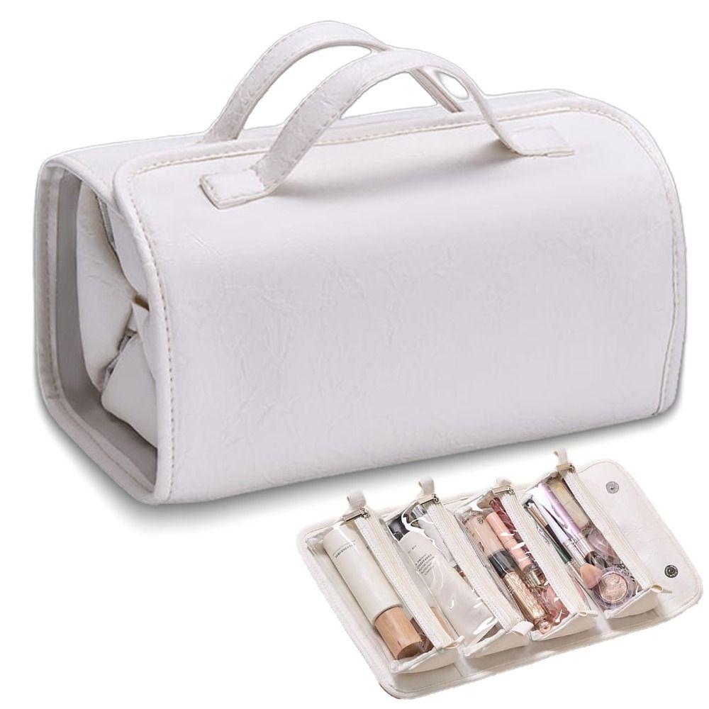 

Portable Cosmetic Bag Easy to Clean Storage Bag New Toiletry Bags білий