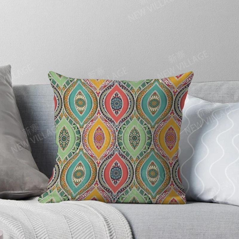 Fall Home Decor Autumn Living Room Throw Pillow Cover Sofa Boho Cushion Cover Morocco