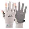 Biking Gloves Non-slip and Wear-resistant Outdoor Sunscreen Male Thin Adult Female Touch Screen Breathable Ice Silk Bicycle Full Fin Practical Use