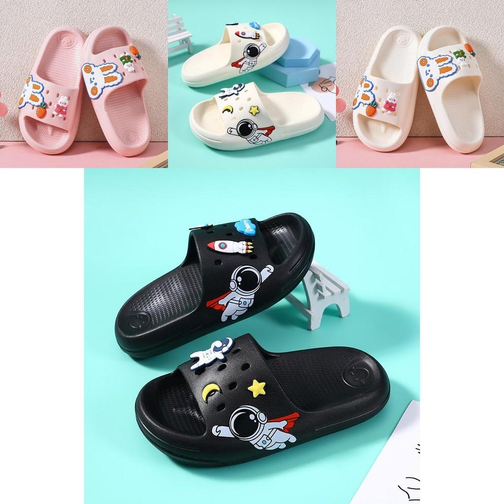 Trendy And Fun Eva Slide Slippers For Girls Featuring Rabbit And Astronaut Designs Perfect For All Seasons
