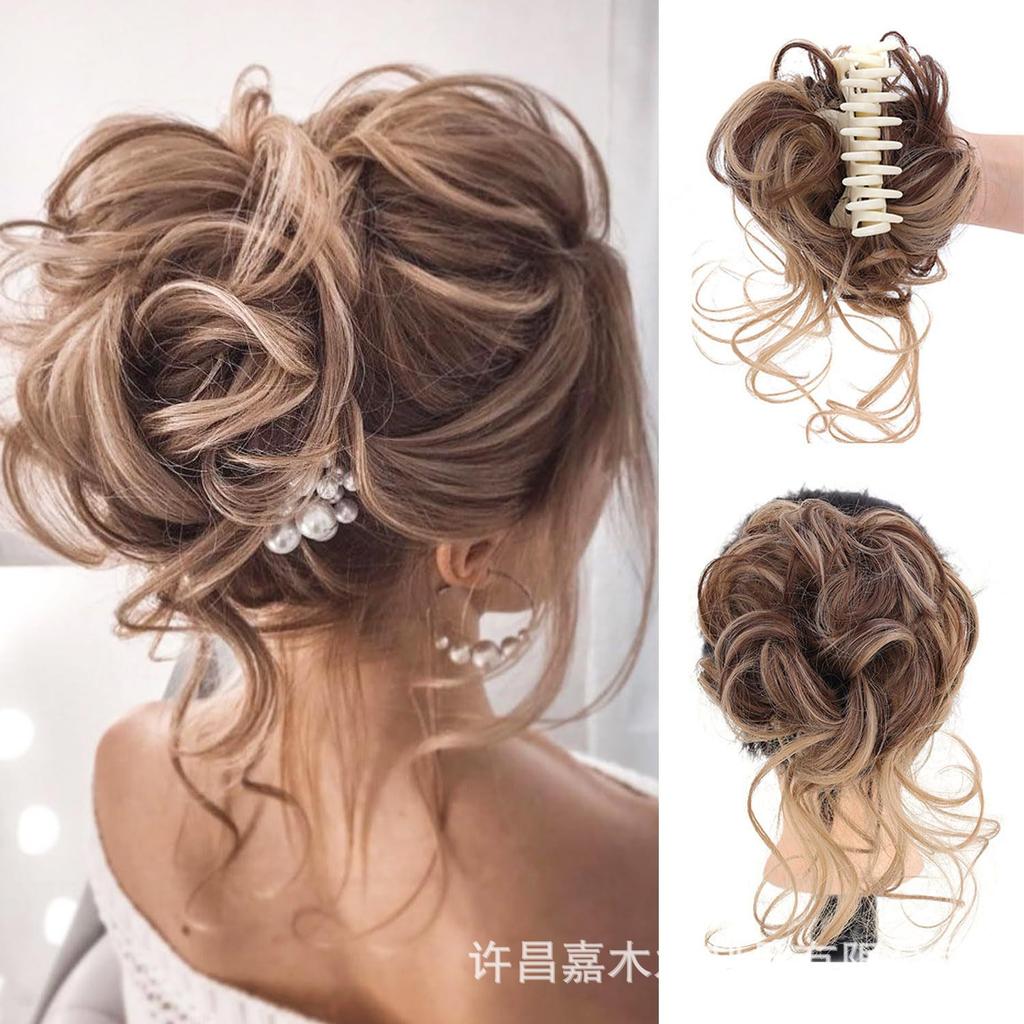 Elastický nadýchaný rozcuchaný drdolový hlavový pás