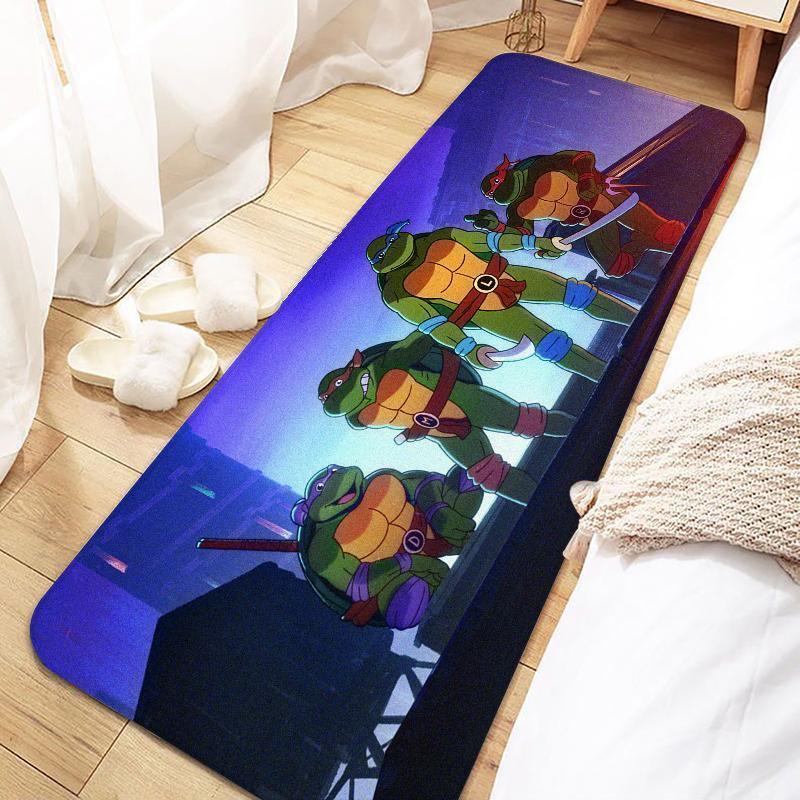 N-Ninja Turtles Door Mat Entrance Non-slip Doormat Washable Kitchen Carpet Living Room Hallway Rugs Bathroom Bath Door Mats