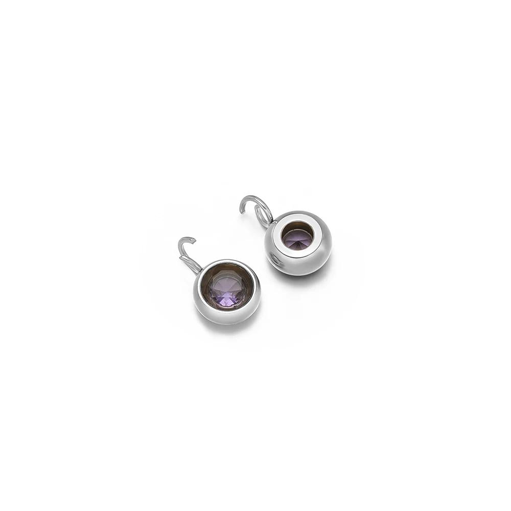 20 Stück Edelstahl 12 Monate Geburtsstein Zirkonia Anhänger für DIY Schmuck Halsketten Anhänger Armbänder Zubehör Ohrringe Herstellung