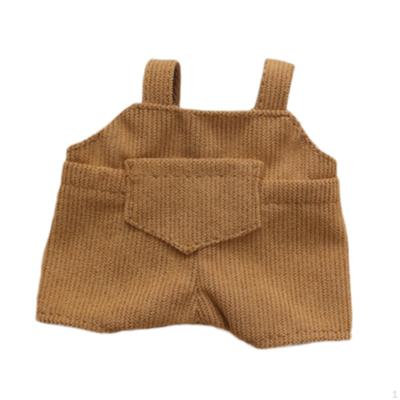 Doll Outfit Set Featuring Suspender Pants for 17cm Boy Dolls, Suitable Various Events
