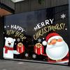 Christmas Decoration Window Glass Door Santa Claus Snowman Pattern Glass Door and Window Flower Sticker