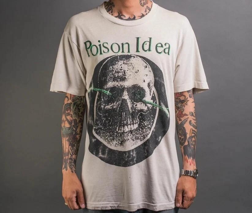 Poison Idea Band Shirt Rare Design White Short Sleeve Unisex Shirt S-5XL KH15429 Unisex T-Shirt XXL