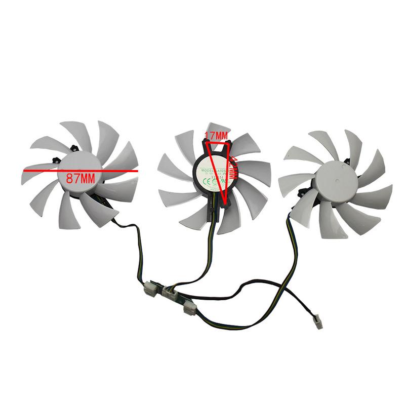 87mm GA92S2H Grafik Kartı Soğutucu Fan GTX 1060 1070 1070TI 1080 KFA2 GALAXY GEFORCE GTX1060 GTX1070 GTX1080 TI için Sıcak