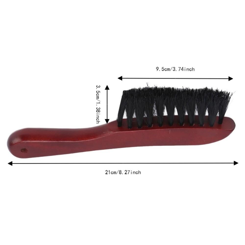Wood Handle Billiard Table Brush Curved Handle Snooker Table Brush  For Billiard Table