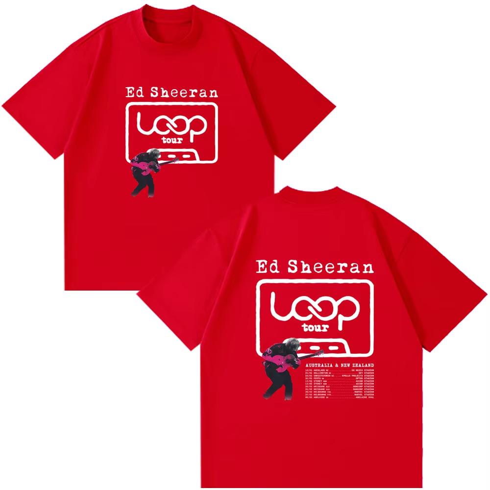 2026 Summer Bestselling Singer Ed Sheeran Retro Casual ShortSleeved TShirt for Unisex Loose and Breathable Shirt Y2k