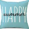 Spring and Summer Pillowcase Bedroom Living Room Sofa Pillowcase Linen Floral Decoration Pillow Cushion