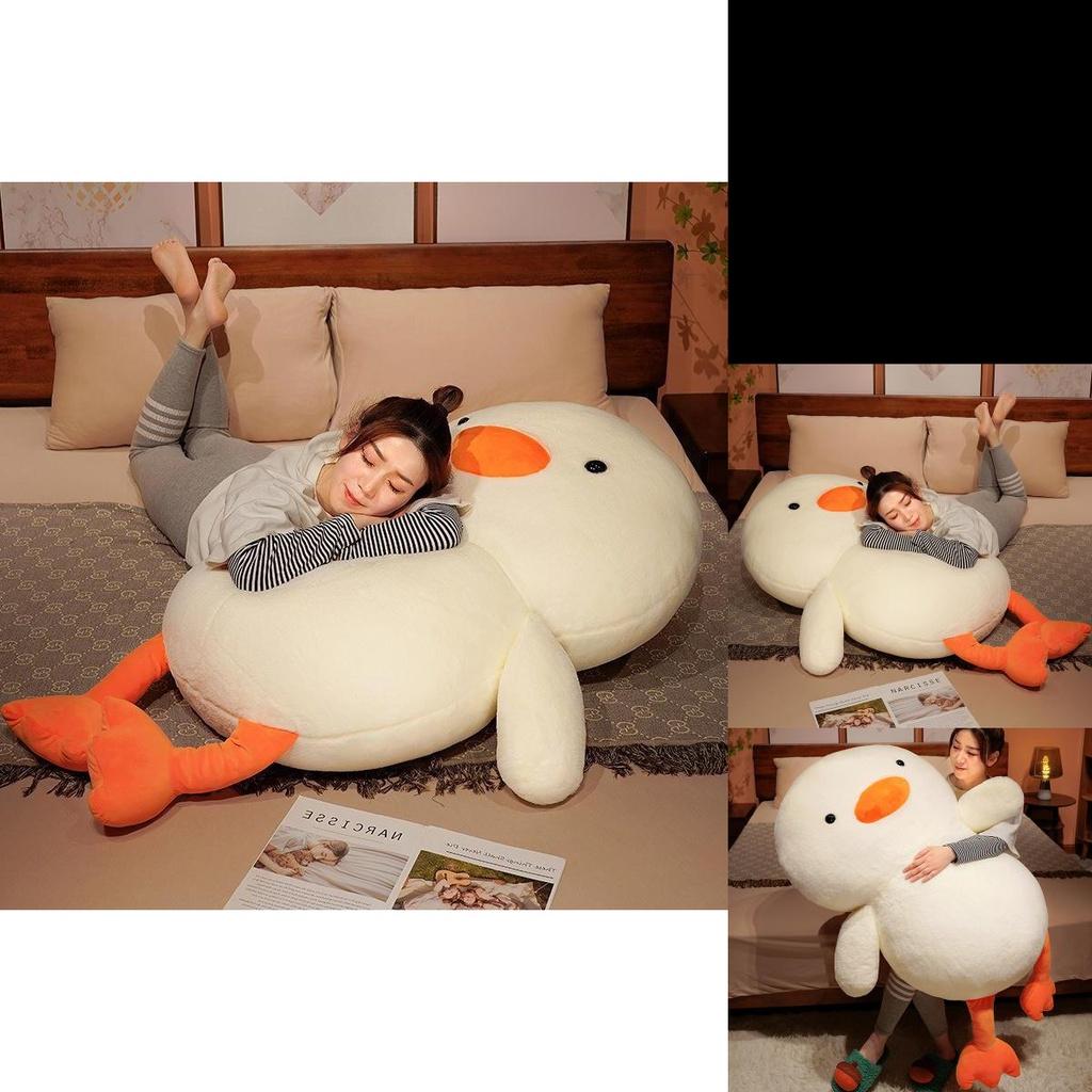 Adorable White Goose And Duck Plush Toy Pillow For Boys And Girls