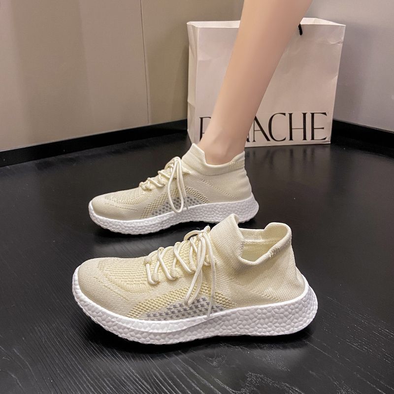 Теннис Сетка Дышащие На шнуровке Белые Кроссовки Женская Обувь Спортзал А Мода 2024 — фото 7