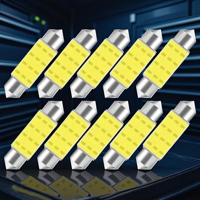C5W C10W LED Bulb 12V COB 7000K White Festoon 31-42mm Car Interior Dome Trunk License Plate Lights