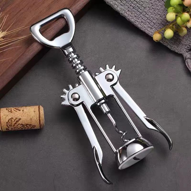 Wine Opener - Multifunctional Corkscrew with Ergonomic Handle for Effortless Wine & Beer Bottle Opening, Durable Rust-Resistant Design