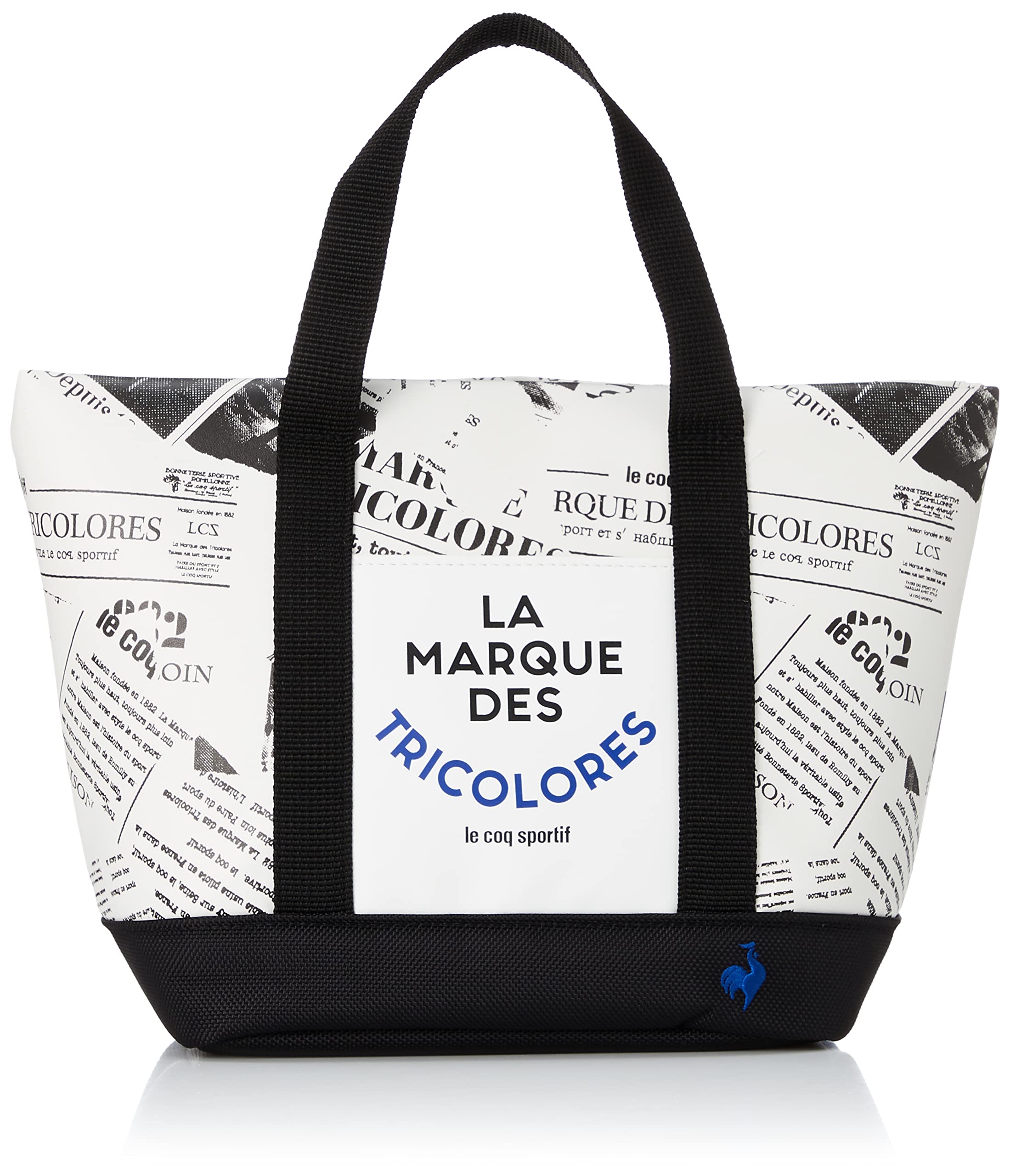 

Coq Golf Boston Bag Newspaper Pattern Small Front Pocket QQBUJA41 WH00 [Le Sportif] [22 Autumn/Winter Model] (White)