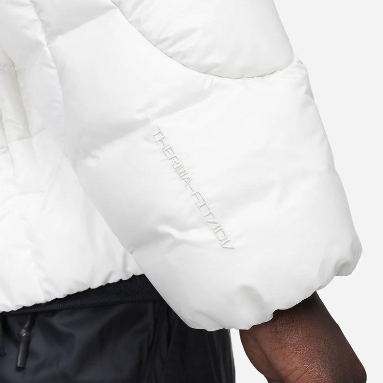 Nike Sportswear Tech Pack Solid Loose Long Sleeve Hooded Cotton Jacket Men jackets White FB7423-133
