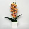 Mehrblütige Künstliche Orchidee Topfpflanzen Phalaenopsis Bonsai Wohnzimmer Ornamente
