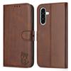 For Samsung Galaxy A17 5G/A26 5G Case Happy Cat Pattern Imprinted Leather Wallet Phone Cover