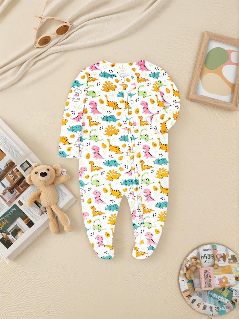 Baby Long Sleeve Cotton Rompers - Four Seasons Pajamas Homewear for Girls