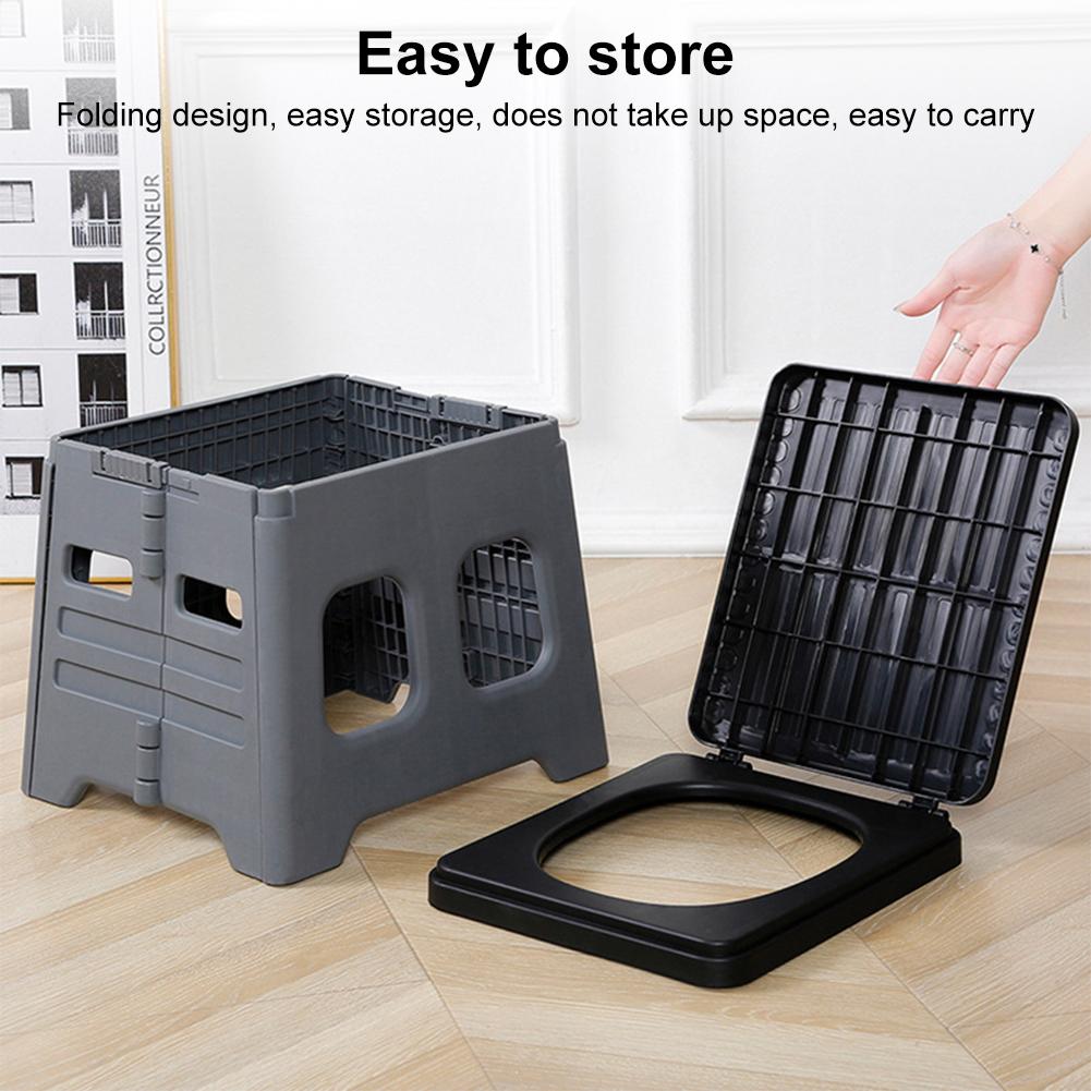 Portable Camping Toilet Seat Car Toilet Foldable Car Toilet Light Weight Folding Camp Toilet For Adults Kids Emergencies Use