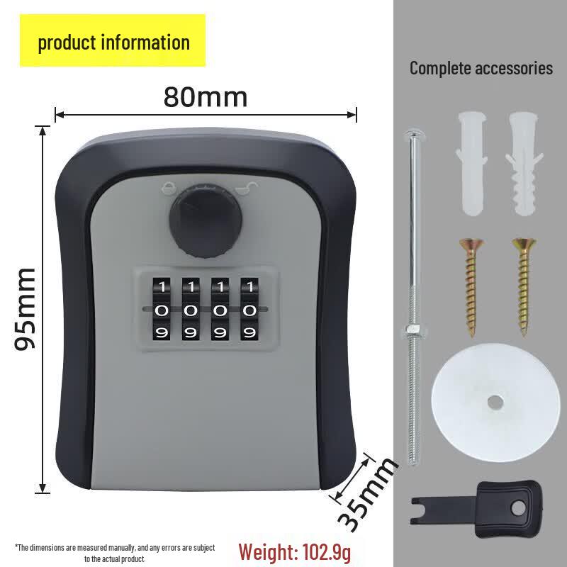 Wall-Mounted Password Key Storage Box