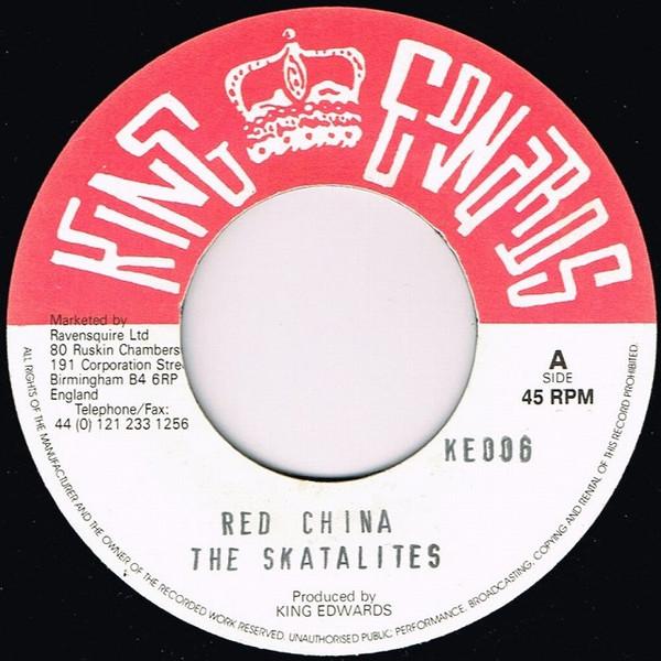 

7-дюймовая пластинка SKATALITES ERIC MONTY MORRIS Red China Suddenly KE006 King Edwards Великобритания Регги Ска Даб Б/у
