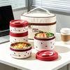 304 Stainless Steel Microwaveable Lunch Box with Lid - Ideal for Office Workers & Students