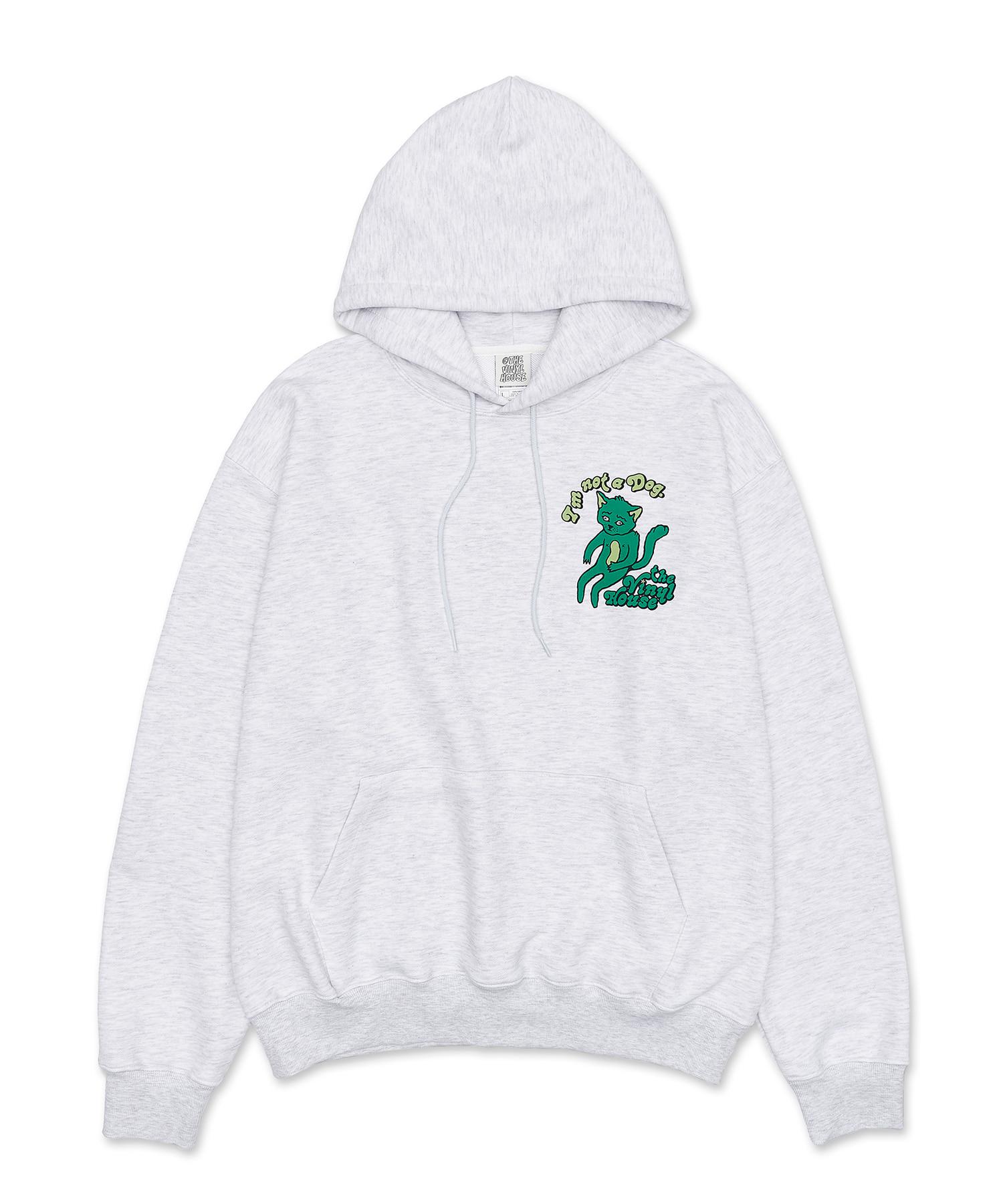 The Vinyl House Cat Hoodie Light Gray Grey/M