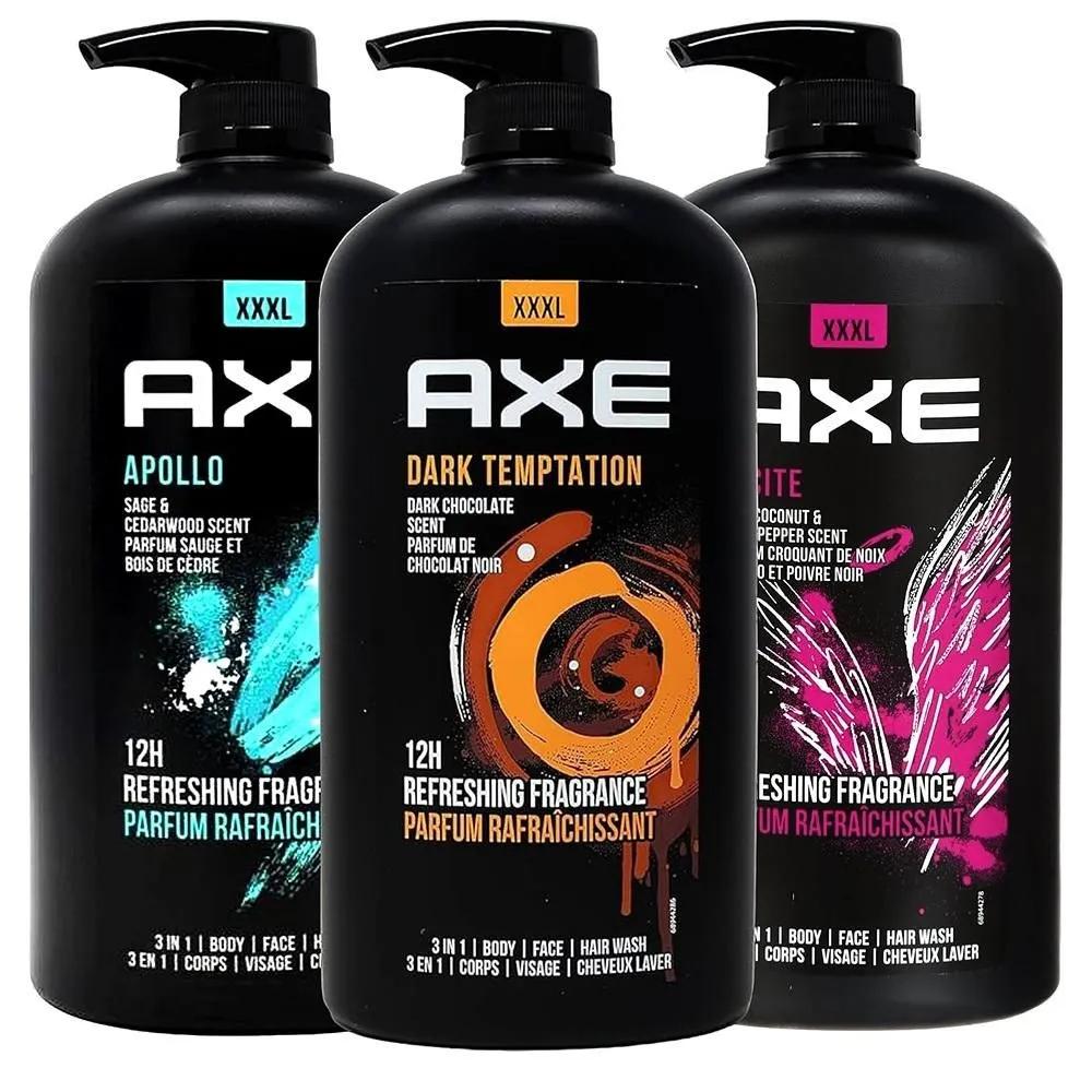 AXE Men s Body Wash 1L 3-Pack Apollo/Dark/Excite Axe Mens Body Wash Variety Set, Set of 3 Scents