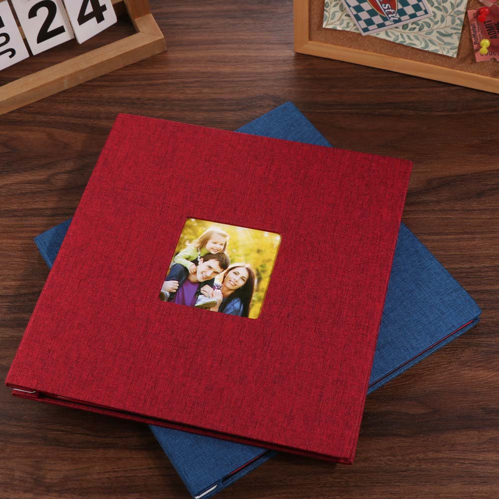 Large Capacity DIY Photo Book Linen Cover Memory Book Photobook Album  Family Photos