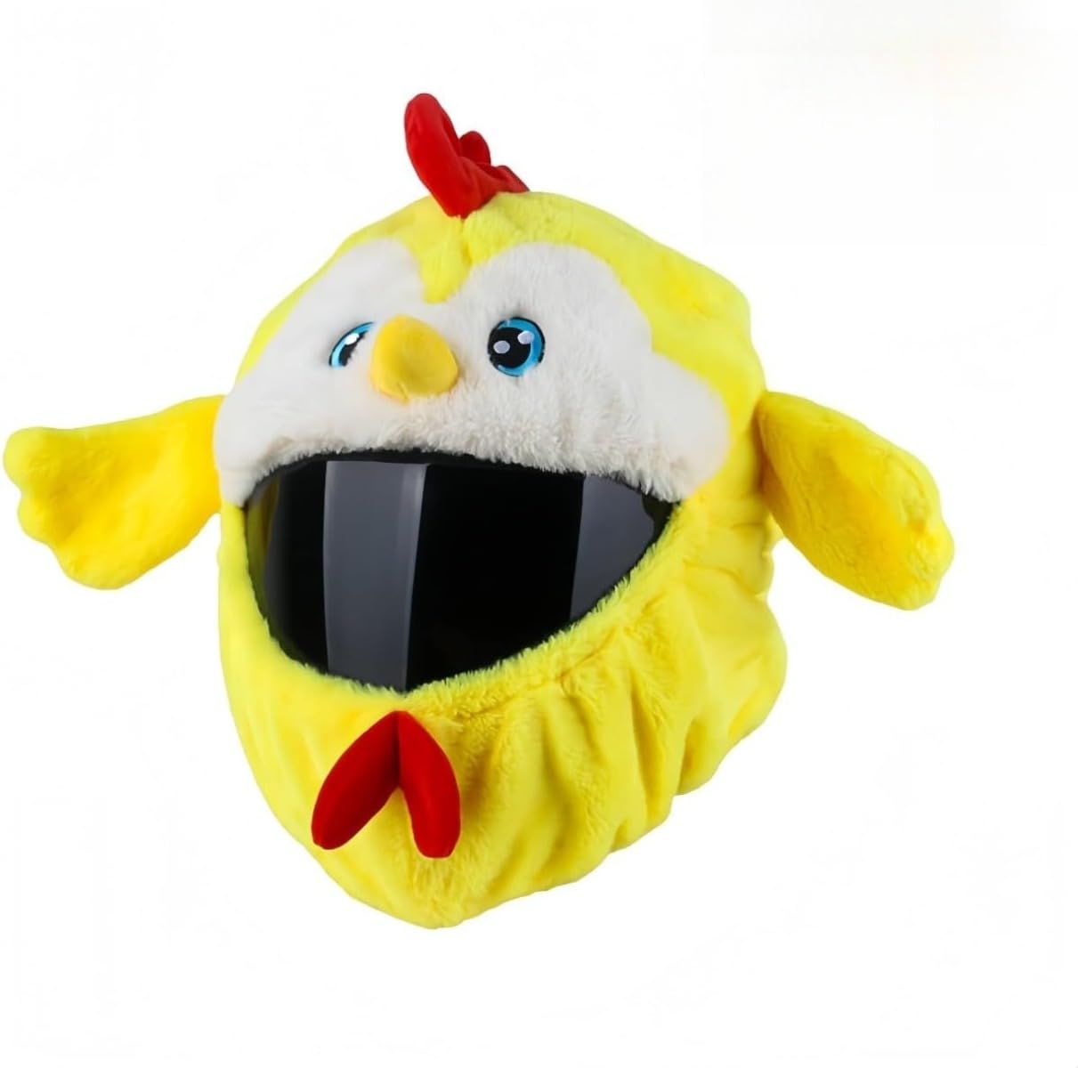 EZweekend Innovative Motorcycle Cover Cute Cartoon Character, Motorcycle Helmet Cover, as described жёлтый