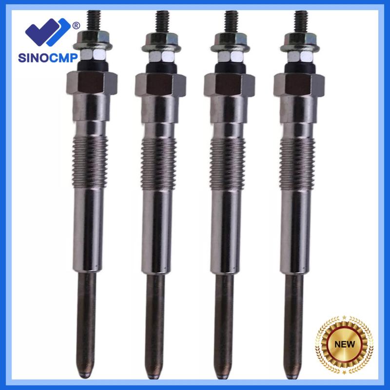 

4pcs New Preheat Plugs 12V 600-815-2761 6008152761 For Komatsu Forklifts 4D95 4D95S FD20-T11 FD25-T11 Excavator Accessories