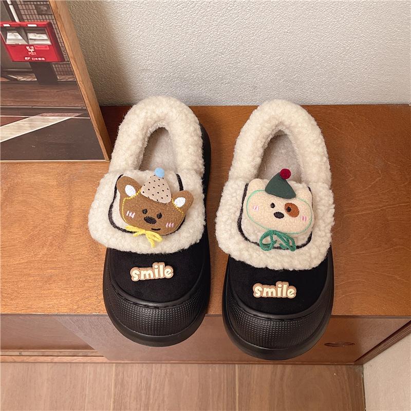 Women's Large Size Soft Sole Heightening Winter Warm Fur Snow Boots Padded Lined Ankle Boots Anti-slip Hiking Casual Sports Cotton Boots