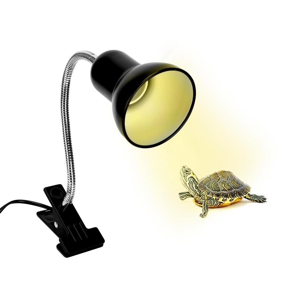 Reptile Sun Basking Lamp Clip on Bracket Metal Flexible Heating Light Clamp HolderEU Plug 220V