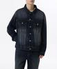 Musinsa Standard Big Brush Relaxed Denim Trucker Jacket [Dark Blue]