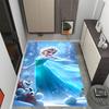 Elsa's Magical Ice Garden Floor Mat Perfect for Balcony Dormitory Entryway Game Room Antislip Carpet Office home decor