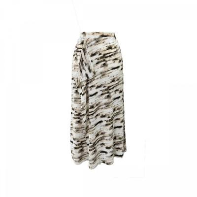Sunset Cloud Pattern Diagonal Point Skirt 452 295