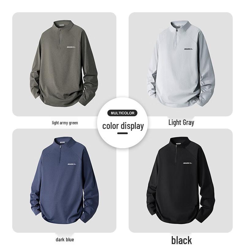 Mark Fairwhale Men's Half-Zip Long-Sleeve T-Shirt