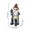 Cartoon Gnomes Statue Outdoor Garden Yard Decorations Cute Funny Dwarf Statue Middle Finger Gnome Creative Tree Hanging Ornament