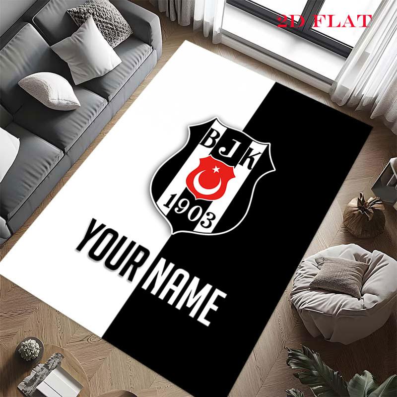 Custom Beşiktaş J.K Carpet Rug for Living Room Bedroom Home Sofa Decoration,Kids Play Nonslip Floor Mat