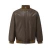 Short Pu Leather Cotton Coat Men's Winter Warm Stand Collar Coat Korean Style Trendy Cotton Coat