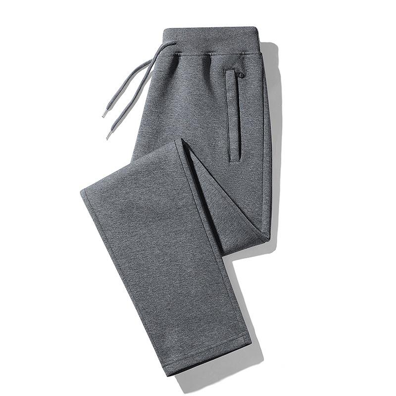 2025 Men's Loose Fit Velvet-Lined Winter Sports Pants with Zipper Cuffs