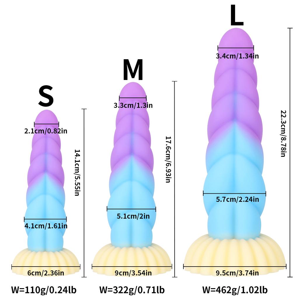 Twist Mini Sex Product Silicone Mixed Color Anal Sex Toys Adult Male and Female Thread Anal Expansion Masturbation Device
