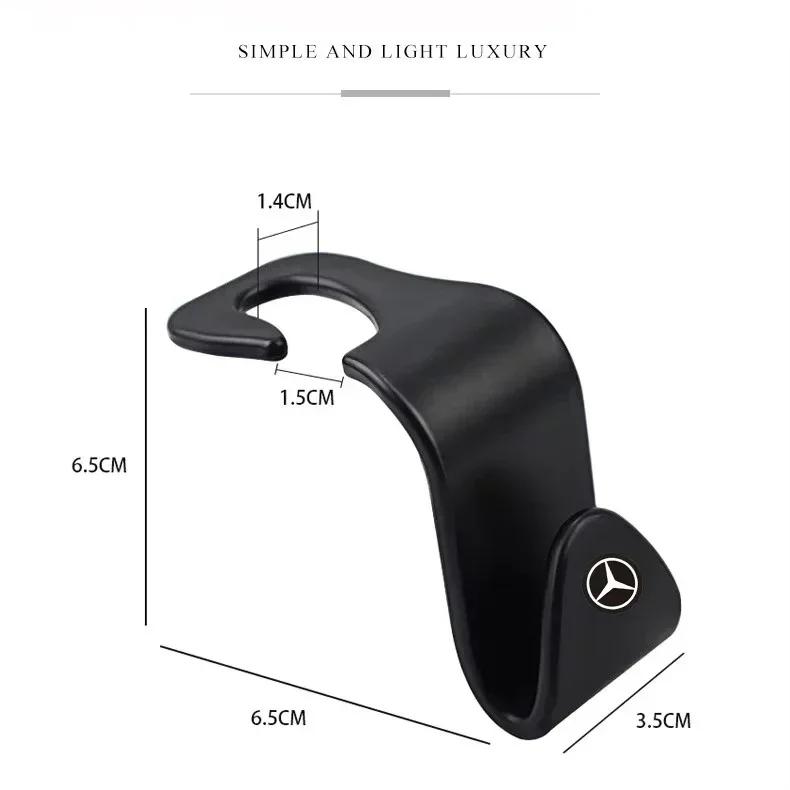 Zrvmt3 2025 New Car Seat Hooks Rear Seat Storage Bracke Accessories For Mercedes-Benz CLA CES CLS SLK GLK CLK SLS CLG GLE GLC GLB EQC G