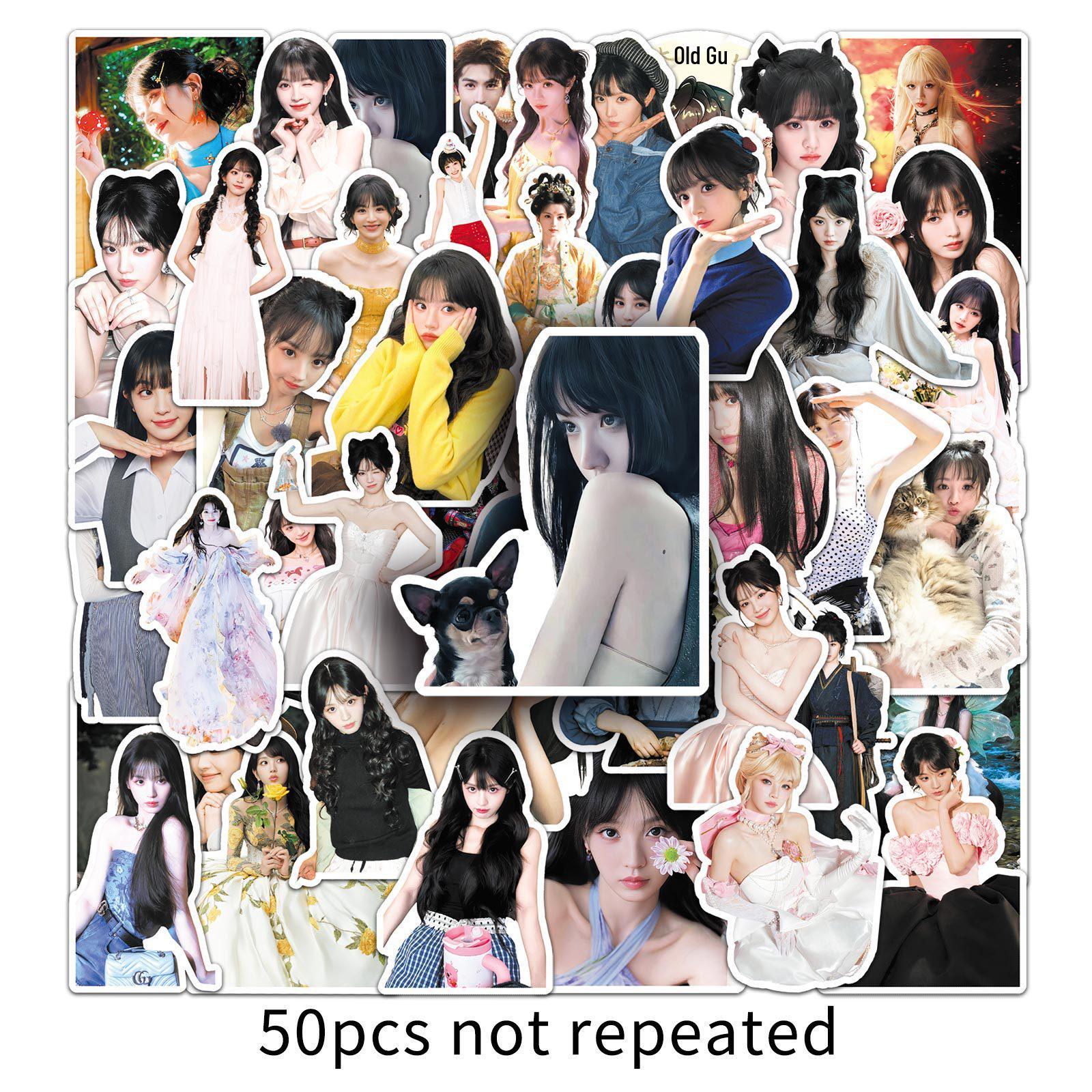 Tian Xiwei Celebrity Actor Trendy Stickers - Waterproof 50 Sheets for Decoration, Computer, Stationery, and Phone Cases