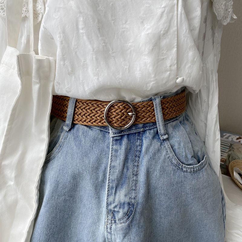 Elegant Retro Ethnic Dress Waist Cincher With Unique Weaving Design For Ladies