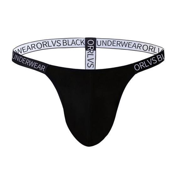 Pánská sexy tanga s nízkým výstřihem hip Lift s nápisem Rychleschnoucí kalhotky prodyšné G