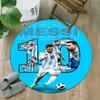 1pc Football Star (2) Print Round Carpet Chair Round Carpet Suitable for Bedroom Living Room Home Decorative Carpet