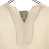 Unused Nano Universe Five-quarter Sleeve Key Neck Blouse 38 With Belt Women Used
